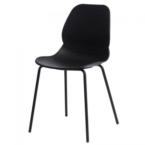 Nowoczesne krzesło kawiarniane na metalowych nogach layer 4