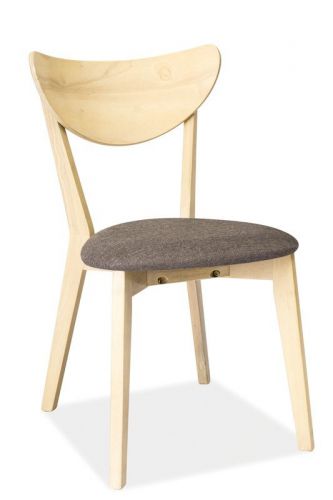 Drewniane krzesło z tapicerowanym siedziskiem cd-37