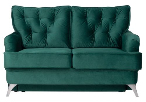 Tapicerowana sofa 2-osobowa z pikowanymi poduszkami sissi