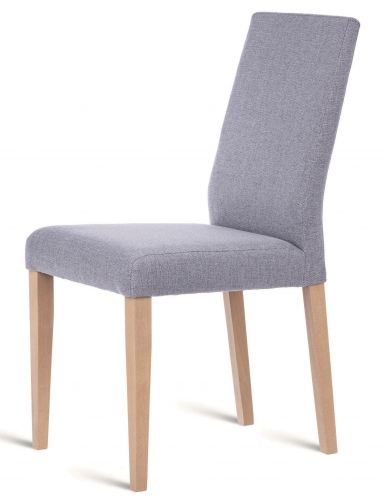 Tapicerowane krzesło na drewnianych nogach melo