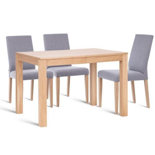 Zestaw jadalniany rozkładany stół evan z krzesłami melo