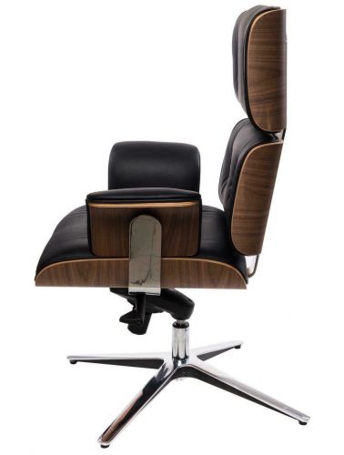 Skórzany fotel biurowy z podnóżkiem vip exclusive home