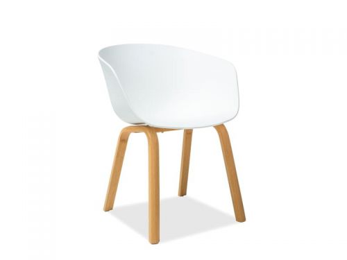 Krzesło skandynawskie z polipropylenu - białe - soft iii