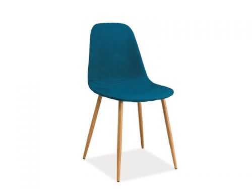 Krzesło w stylu skandynawskim - tapicerowane tkaniną - vix ii