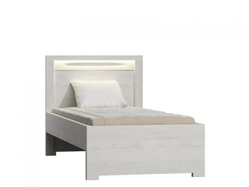 Łóżko nowoczesne pojedyncze - 90 x 200 cm - irma i-20 białe