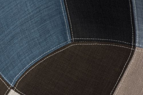 Krzesło p018 insp. rar patchwork niebiesko/szary