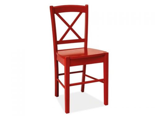 Krzesło w stylu klasycznym z drewna - dc-56 czerwone