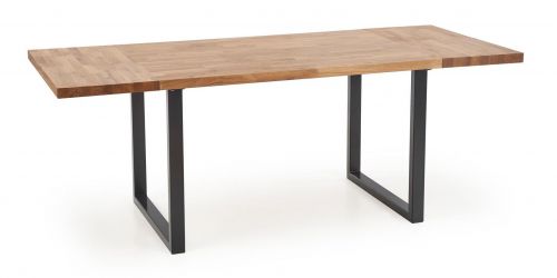 Stół w stylu industrialnym na płozach radus 120/78 dąb lity