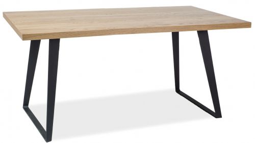 Stół z litego drewna na metalowych płozach falcon