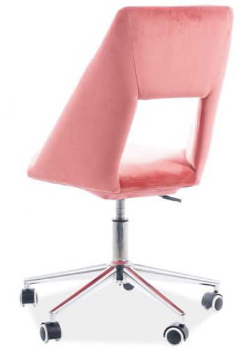 Krzesło obrotowe z designerskim siedziskiem aksamitnym pax velvet
