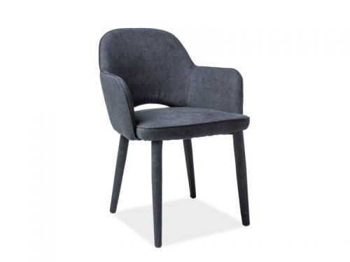 Krzesło nowoczesne tapicerowane tkaniną - metalowe nogi - stella
