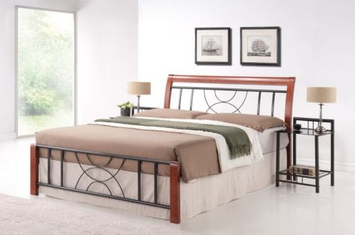 Łóżko klasyczne z wezgłowiem - 160 x 200 cm - kim