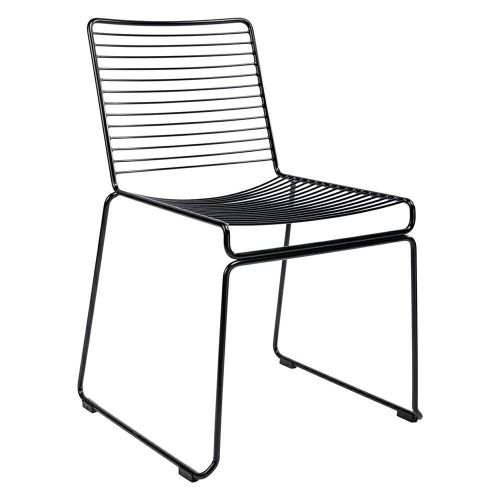Nowoczesne krzesło z drucianym oparciem rod soft