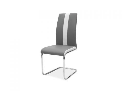 Krzesło z metalowymi nogami z ekoskóry - b-200 ii