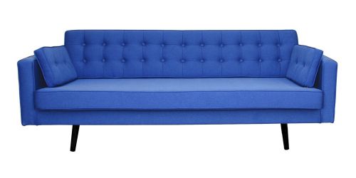 Sofa tapicerowana cavan 3 osobowa, niebieska