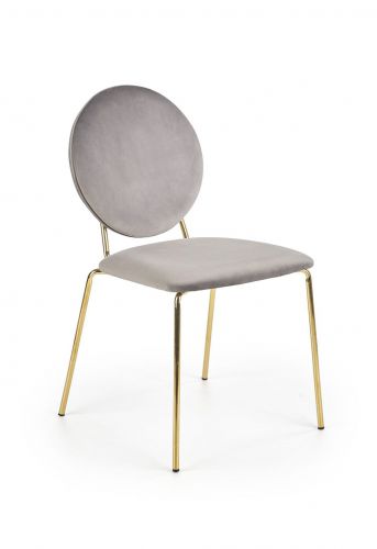 Krzesło tapicerowane nowoczesne - metalowe nogi - k363