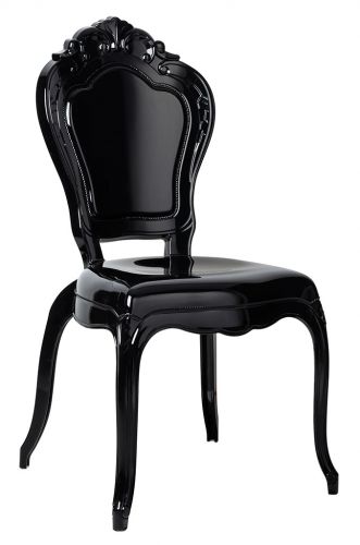 Stylizowane krzesło z tworzywa bez podłokietników king
