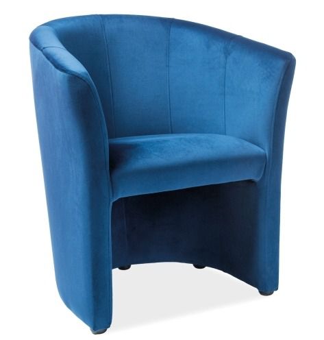 Fotel z podłokietnikami tapicerowany tkaniną aksamitną tm-1 velvet
