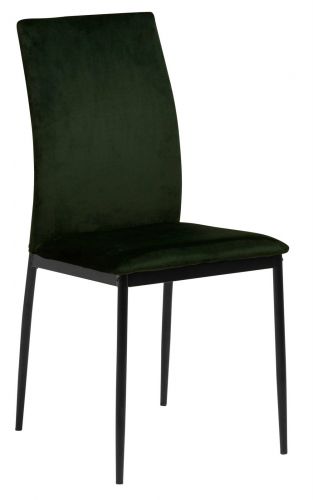 Aksamitne krzesło klasyczne z tkaniny opera