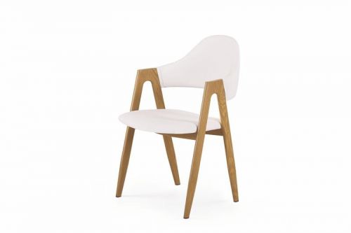 Krzesło skandynawskie z ekoskóry - stalowe nogi - k248