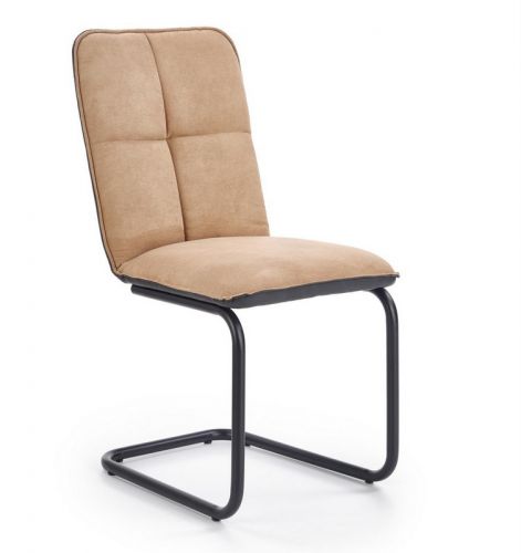 Tapicerowane krzesło na płozach k-268