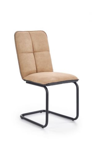 Krzesło nowoczesne z ekoskóry - metalowe nogi - k268
