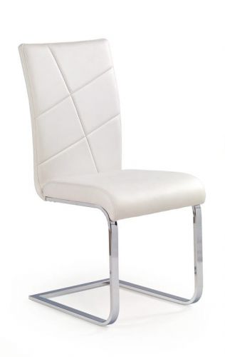 Krzesło nowoczesne z ekoskóry - chromowane - k108