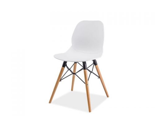 Krzesło skandynawskie z polipropylenu - białe - sandi i
