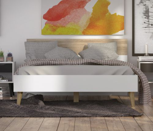 Łóżko oslo 140x200 w stylu skandynawskim
