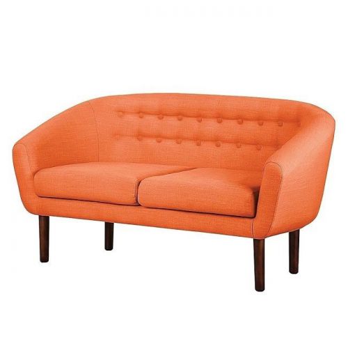 Sofa tapicerowana tana 2 os, pomarańczowa