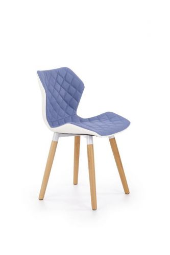 Krzesło skandynawskie z ekoskóry - nogi drewniane - k2771