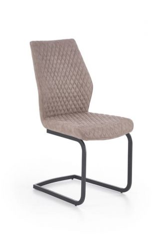 Krzesło nowoczesne z ekoskóry - metalowe nogi - k272