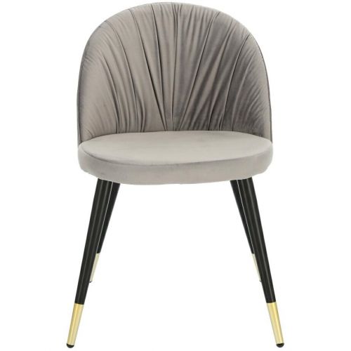 Aksamitne krzesło kotte velvet ze złotymi końcówkami nóg