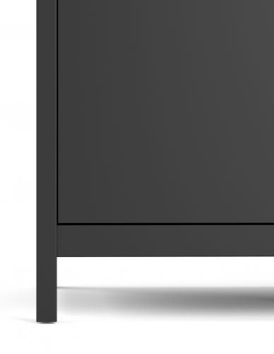 Dwudrzwiowa witryna w kolorze czarny mat madrid