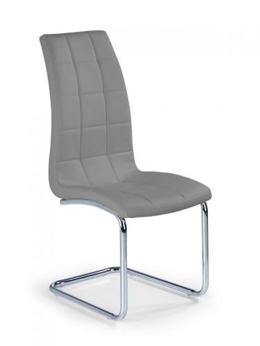 Krzesło nowoczesne z ekoskóry - chromowane - k1472