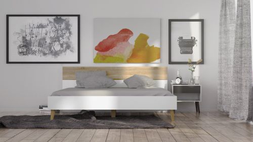 Łóżko oslo 180x200 w stylu skandynawskim
