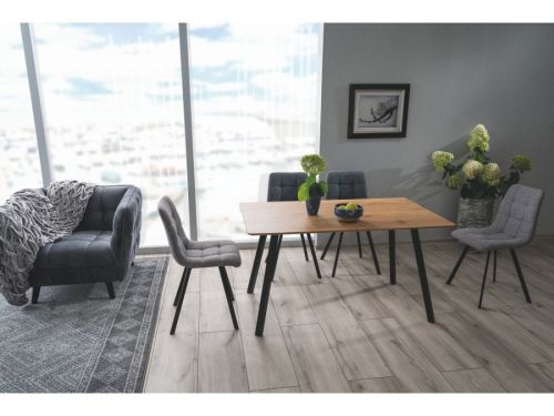 Stół loftowy z metalowymi nogami - 140 x 80 - 75 cm - mano