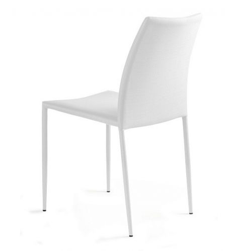 Krzesło design w całości tapicerowane tkaniną pvc