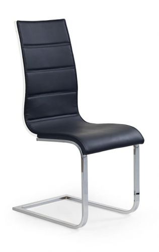 Krzesło nowoczesne z ekoskóry - chromowane - k1046