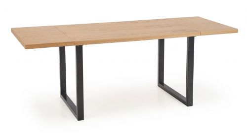 Stół w stylu industrialnym na płozach radus 120/78 okleina naturalna