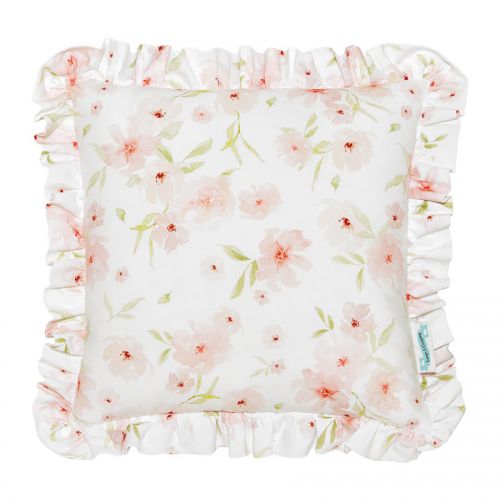 Kwadratowa poduszka dziecięca z falbanką blossom