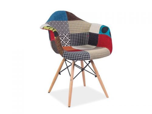 Krzesło nowoczesne w stylu skandynawskim - nogi drewaniane - holly