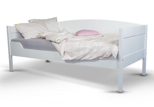 Drewniane łóżko z oparciem julia