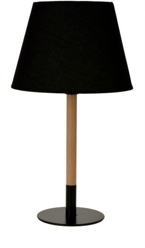 Klasyczna lampka stołowa na drewnianej nodze zee