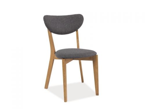 Krzesło klasyczne z drewna - siedzisko tapicerowane - fieno