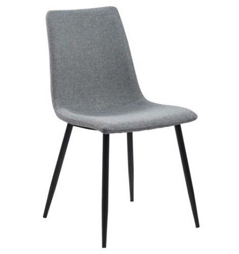 Krzesło na metalowych nogach crystal light grey