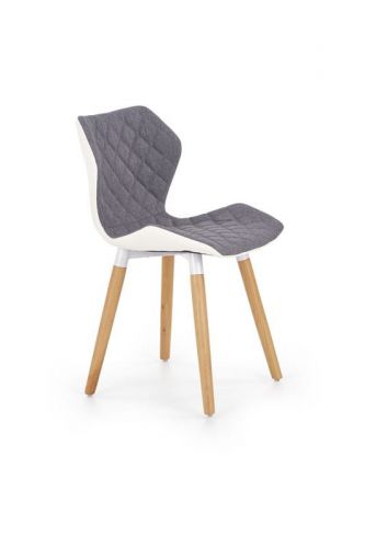 Krzesło skandynawskie z ekoskóry - nogi drewniane - k2772