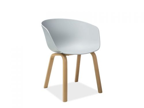 Krzesło skandynawskie z drewnianymi nogami - soft ii