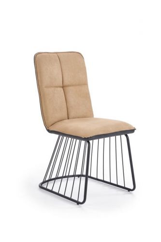 Krzesło nowoczesne z ekoskóry - metalowe nogi - k269