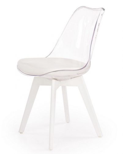 Transparentne krzesło z poduchą k245